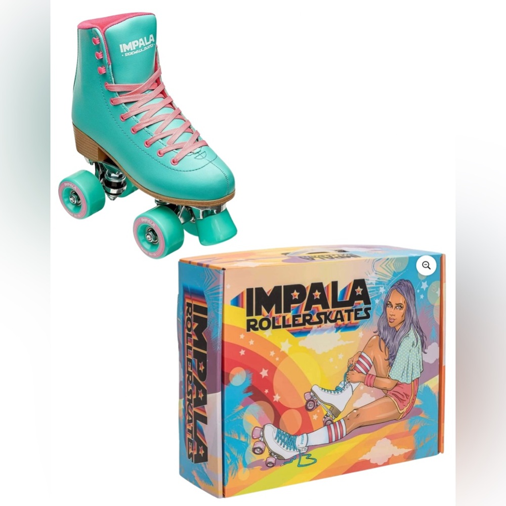 Impala Quad Skates Aqua and Pink, Women’s 8, New in Box